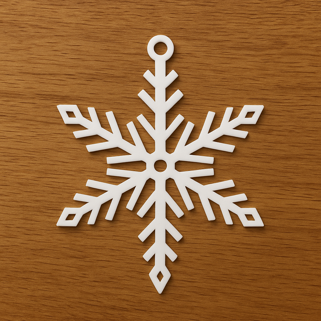 detaillierte Schneeflocke christmas Dekoration seasonal