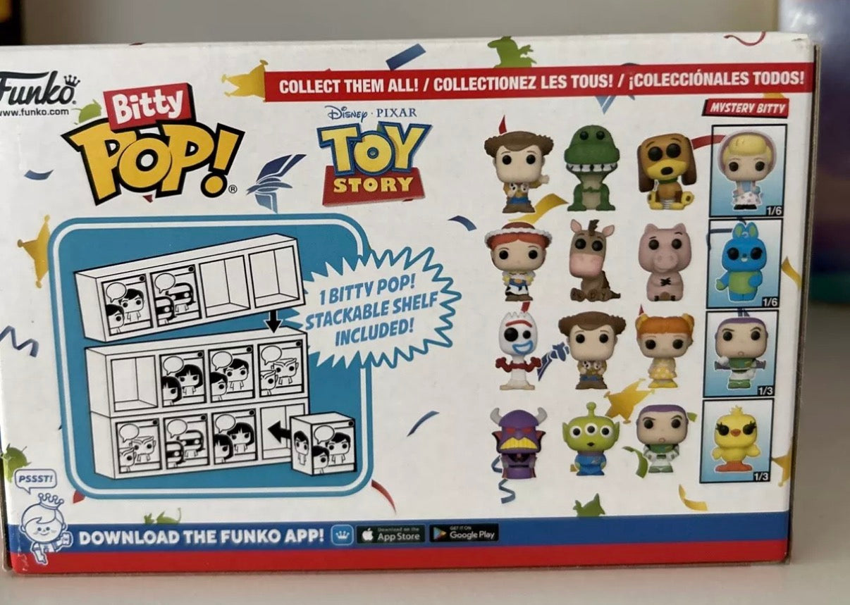 Funko Bitty Pop! Toy Story 4er-Pack mit Display-Regal