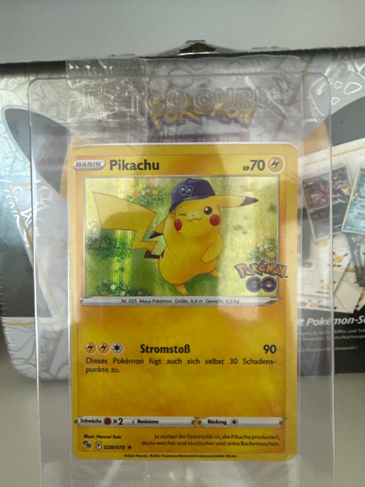 Pikachu Pokémon GO Promokarte - 028/078 ★ (Sealed)