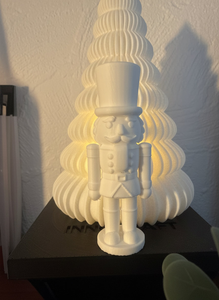 Nussknacker Deko Figur Weiß - Weihnachtsdeko Premium Miniatur