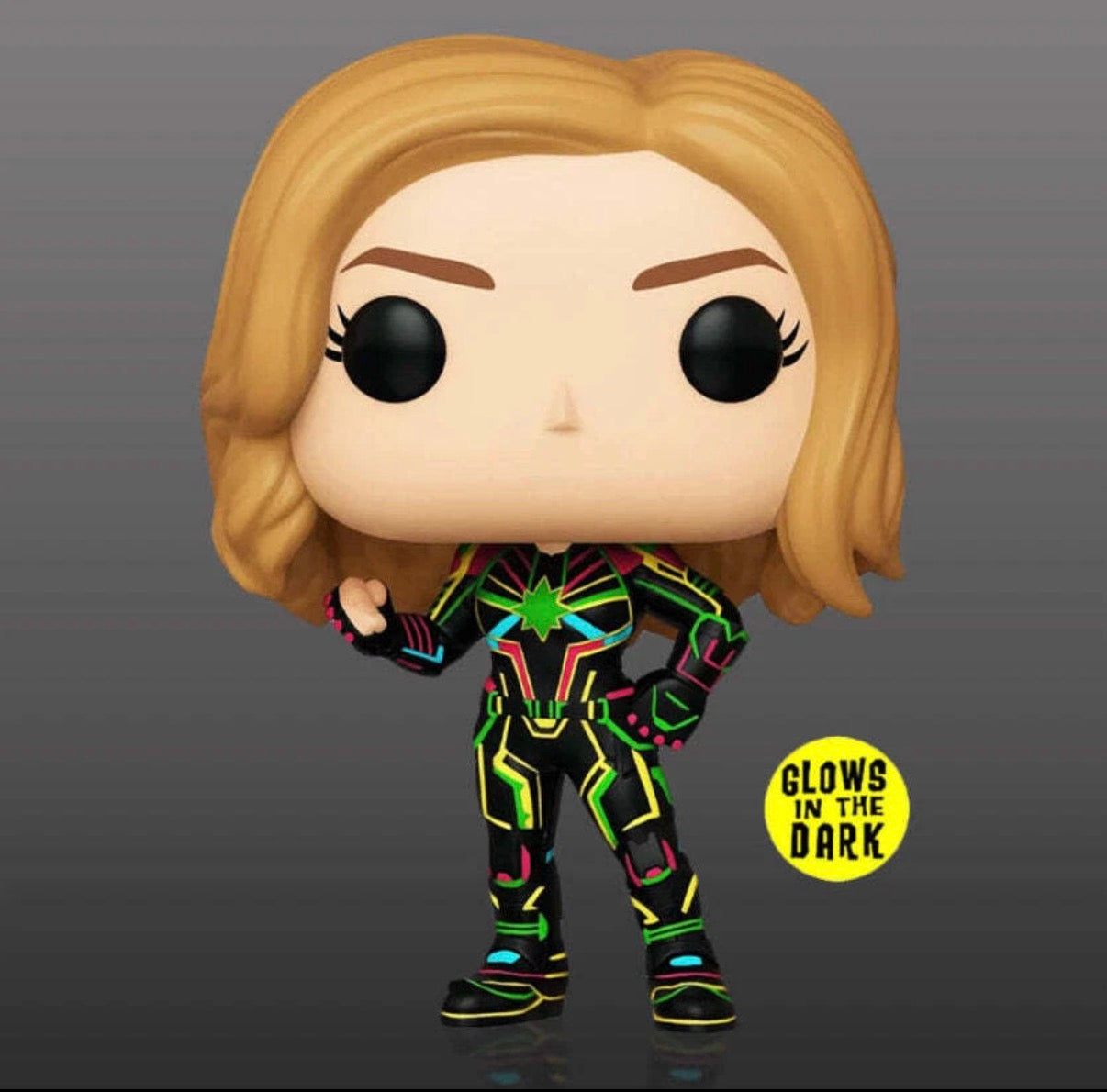 Funko Pop! Marvel - Captain Marvel #516 (Glow in the Dark) - Special Edition
