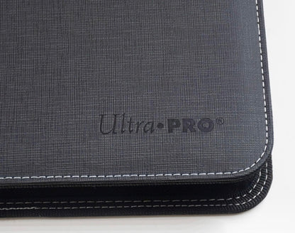 Ultra Pro 4-Pocket Zip Toploader Album Schwarz Sammelkarten 80 Karten Ordner