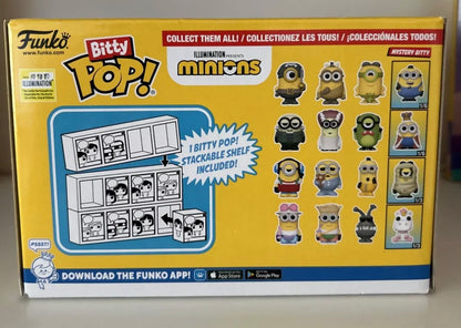 Funko Bitty Pop! Minions 4er-Pack mit Display-Regal