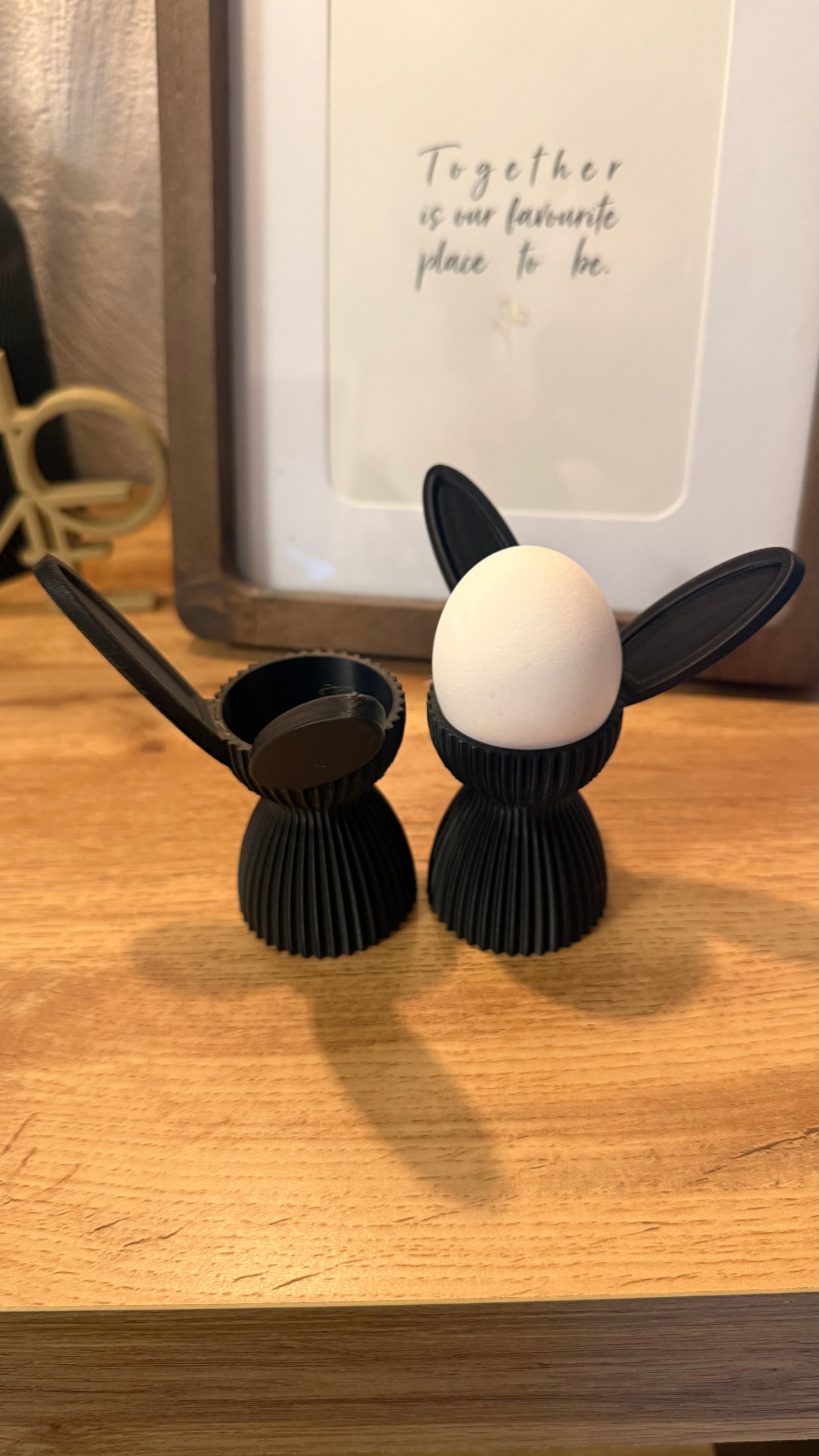 Eierhalter Hase – 3D-gedruckt | Osterfrühstück Deko