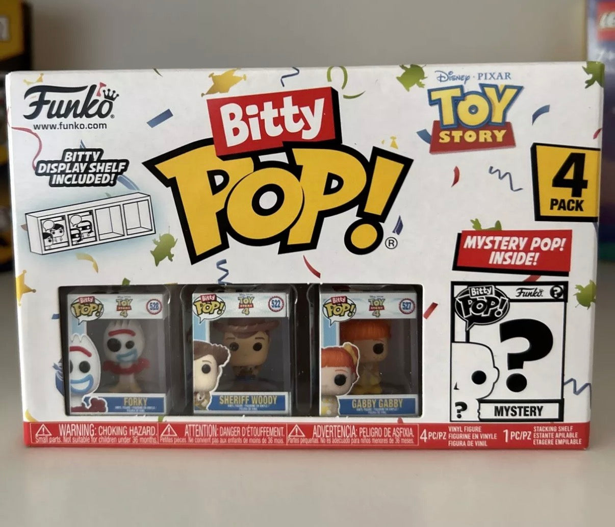 Funko Bitty Pop! Toy Story 4er-Pack mit Display-Regal