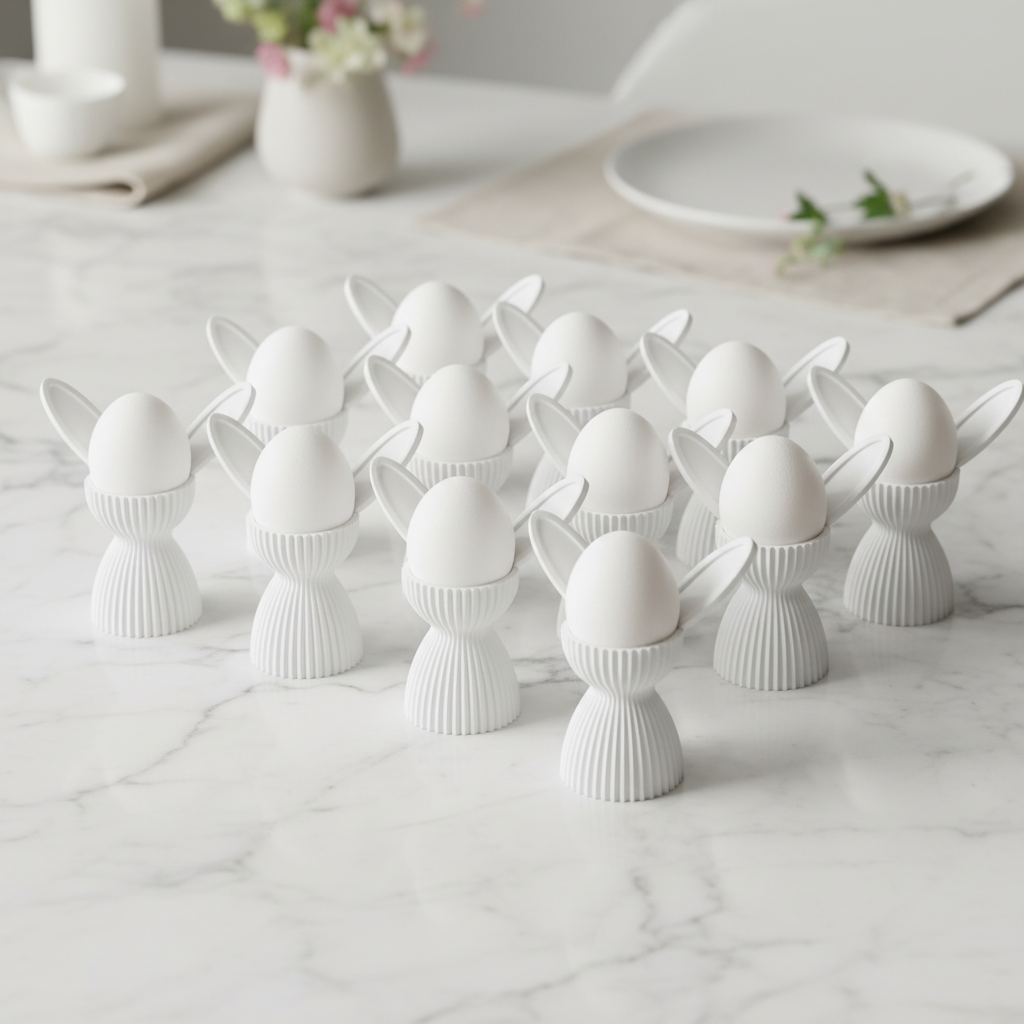 Eierhalter Hase – 3D-gedruckt | Osterfrühstück Deko