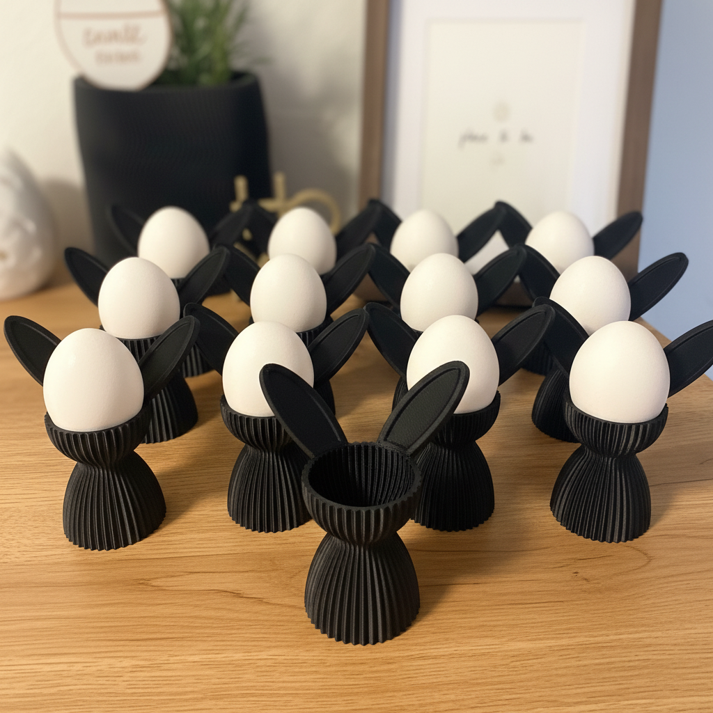 Eierhalter Hase – 3D-gedruckt | Osterfrühstück Deko