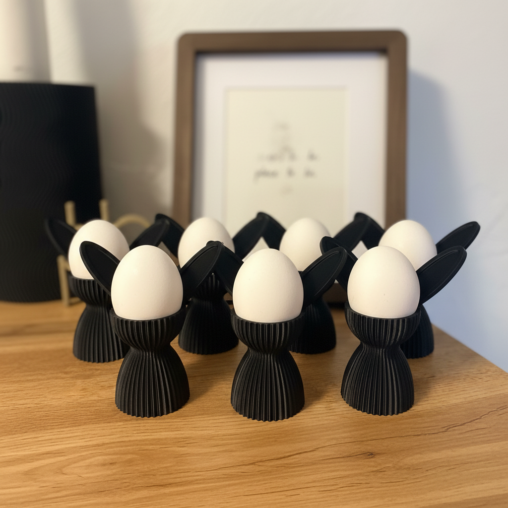 Eierhalter Hase – 3D-gedruckt | Osterfrühstück Deko