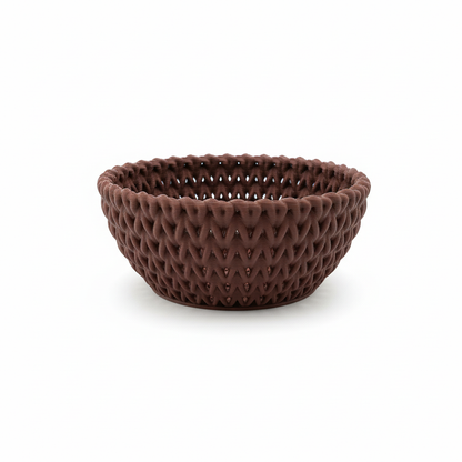 3D Strickschale Ø 11 cm – Dekoschale Strickmuster PLA Home Decor