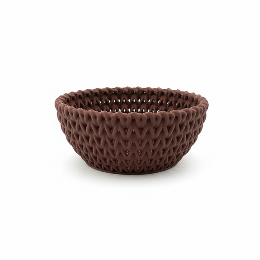 3D Strickschale Ø 11 cm – Dekoschale Strickmuster PLA Home Decor