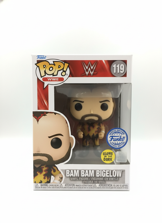 Funko Pop! WWE - Bam Bam Bigelow #119 (Glow in the Dark) - Funko Shop Exclusive
